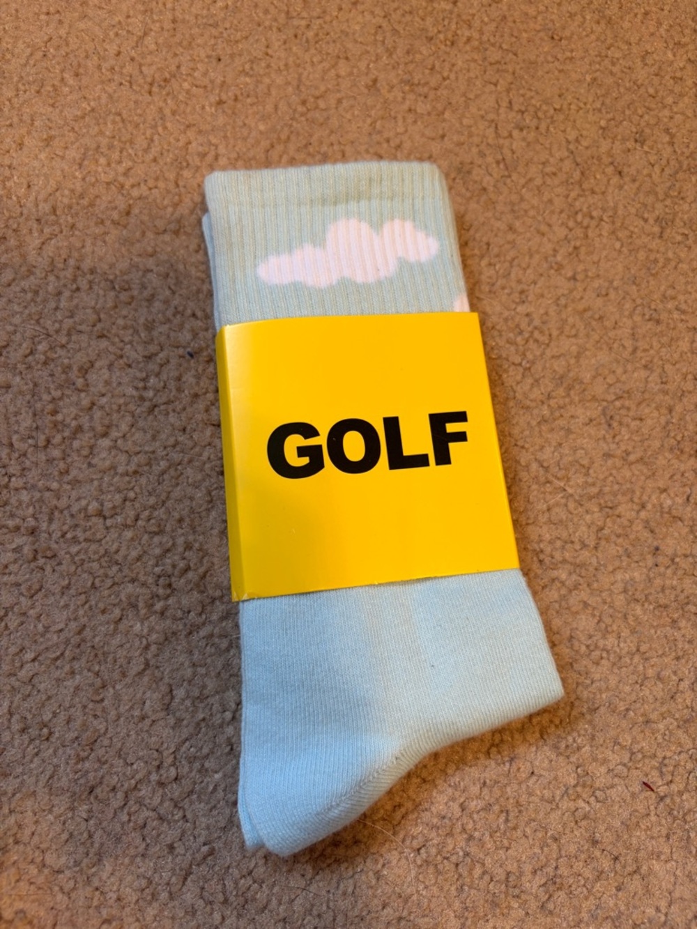 Golf Wang Light Blue Cloud Socks Tyler The Creator Brand New